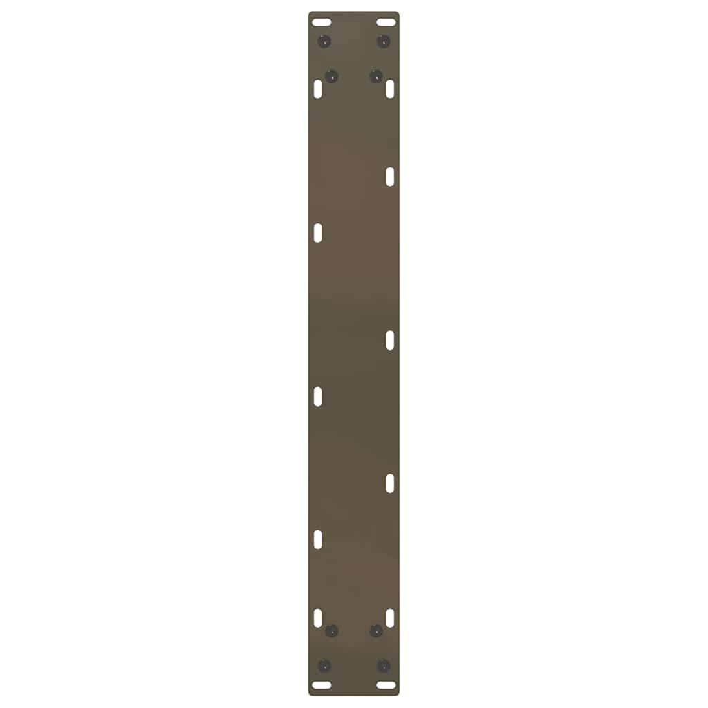 barbordsben U-formet 2 stk. naturstål 60x(90-91) cm stål