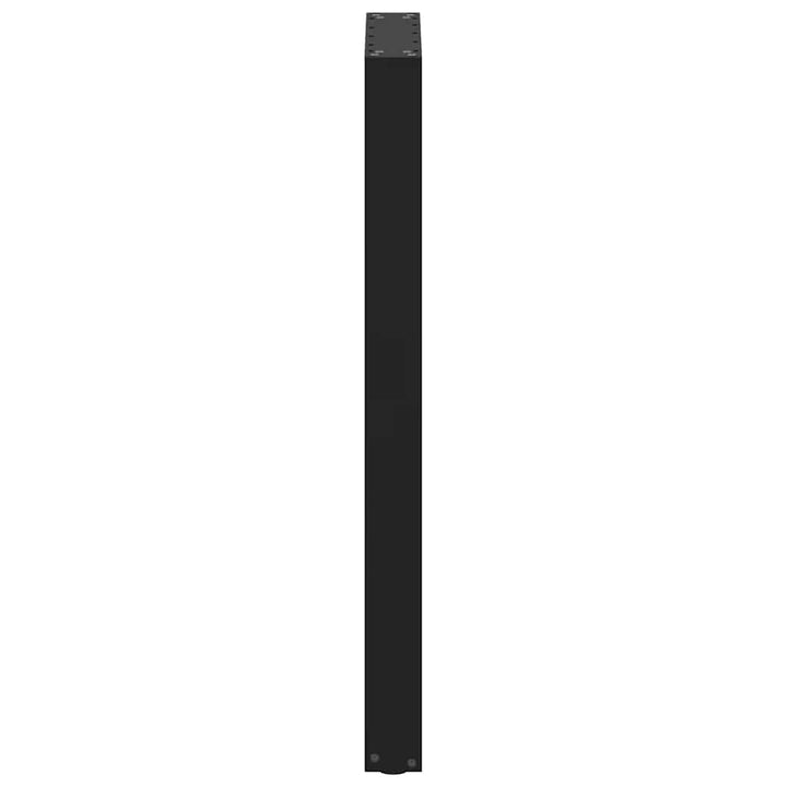 barbordsben U-formet 2 stk. sort 40x(100-101) cm stål
