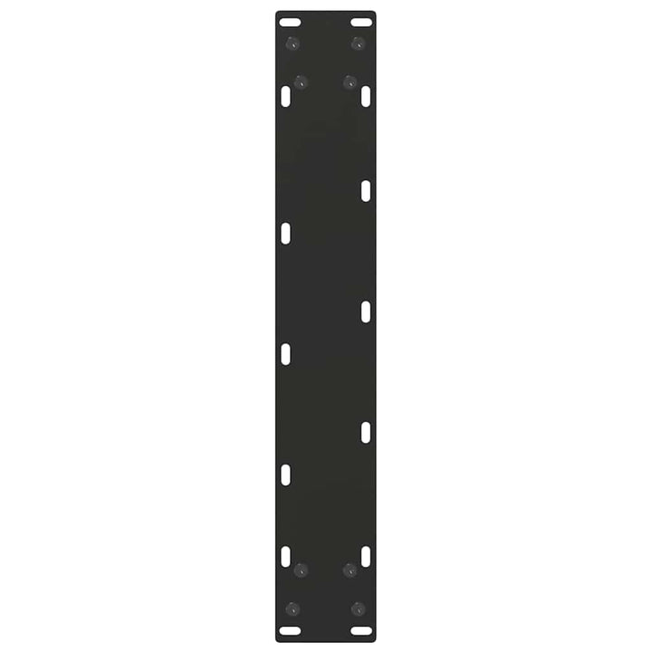 barbordsben U-formet 2 stk. sort 40x(100-101) cm stål