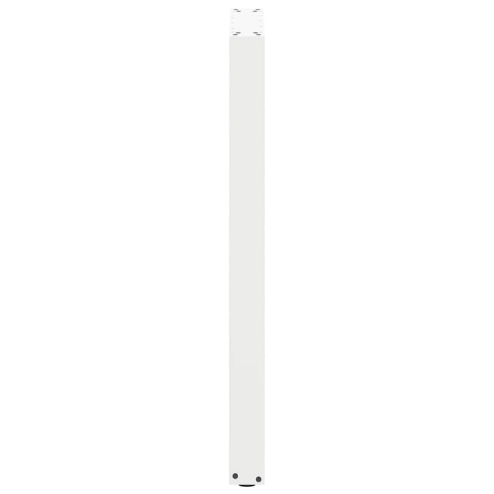barbordsben U-formet 2 stk. hvid 40x(100-101) cm stål