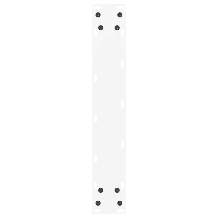 barbordsben U-formet 2 stk. hvid 40x(100-101) cm stål