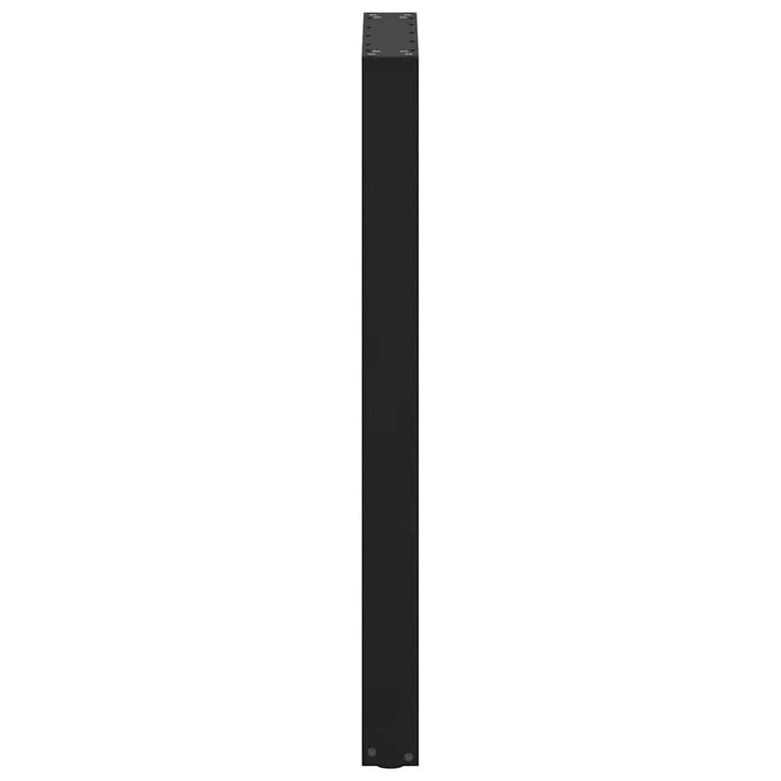 barbordsben U-formet 2 stk. sort 50x(100-101) cm stål