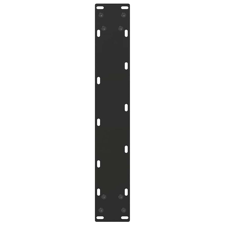 barbordsben U-formet 2 stk. sort 50x(100-101) cm stål