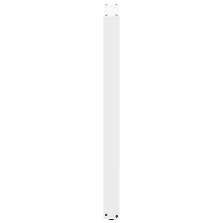 barbordsben U-formet 2 stk. hvid 50x(100-101) cm stål