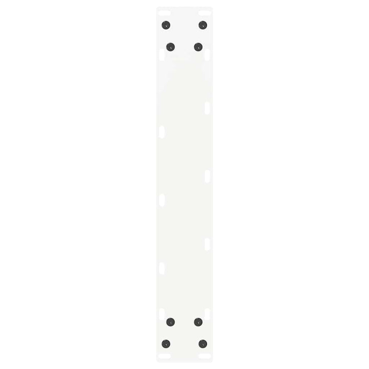 barbordsben U-formet 2 stk. hvid 50x(100-101) cm stål