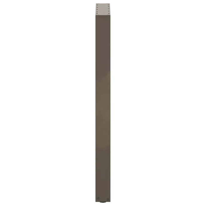 barbordsben U-formet 2 stk. naturstål 50x(100-101) cm stål
