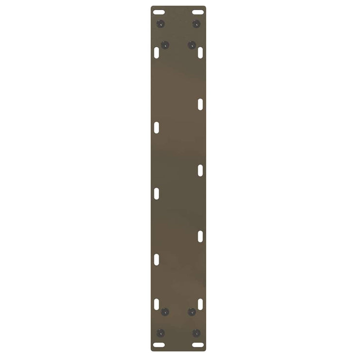barbordsben U-formet 2 stk. naturstål 50x(100-101) cm stål