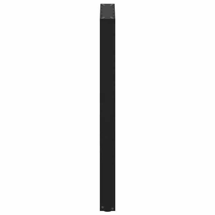 barbordsben U-formet 2 stk. sort 60x(100-101) cm stål