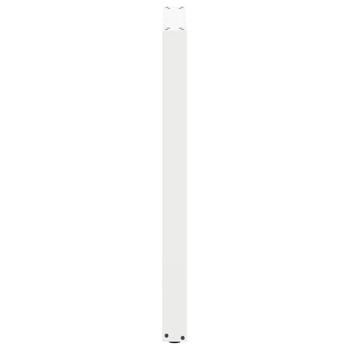 barbordsben U-formet 2 stk. hvid 60x(100-101) cm stål