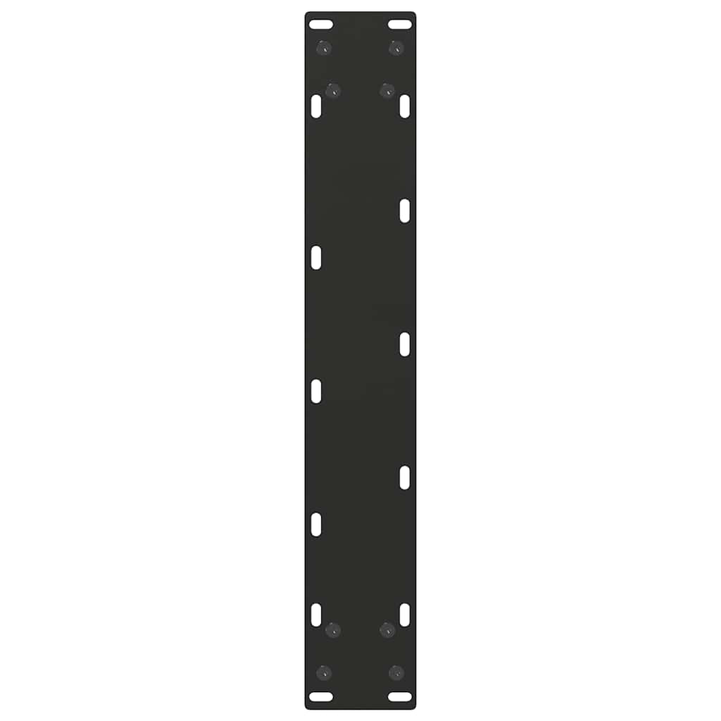 barbordsben U-formet 2 stk. sort 40x(110-111) cm stål
