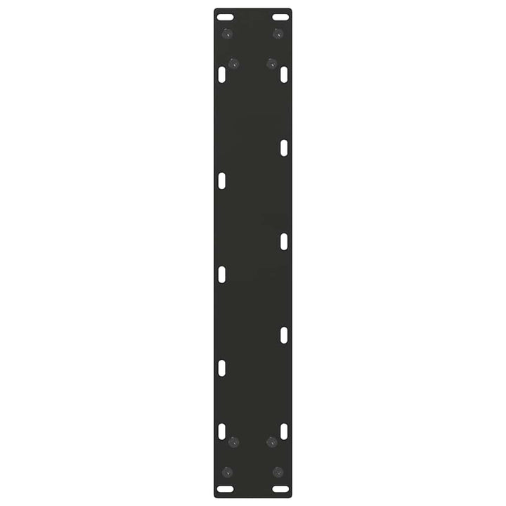 barbordsben U-formet 2 stk. sort 40x(110-111) cm stål