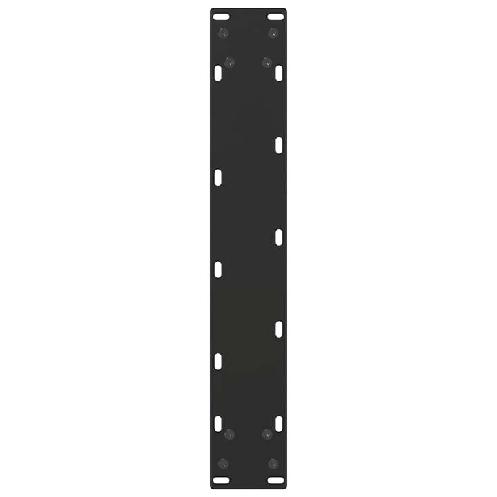 barbordsben U-formet 2 stk. sort 50x(110-111) cm stål