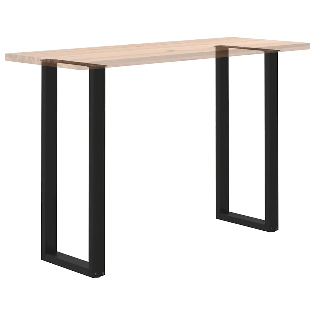 barbordsben U-formet 2 stk. sort 50x(110-111) cm stål