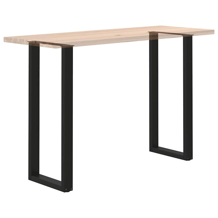 barbordsben U-formet 2 stk. sort 50x(110-111) cm stål