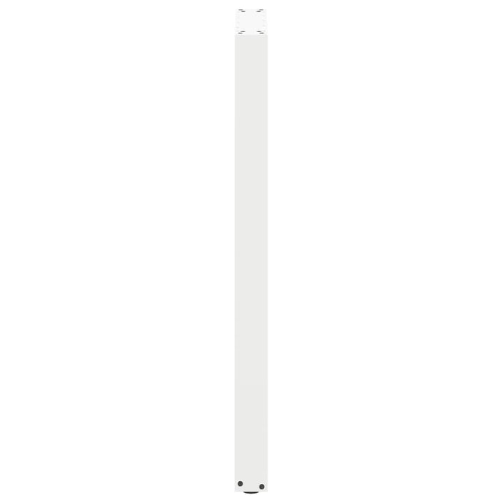 barbordsben U-formet 2 stk. hvid 50x(110-111) cm stål