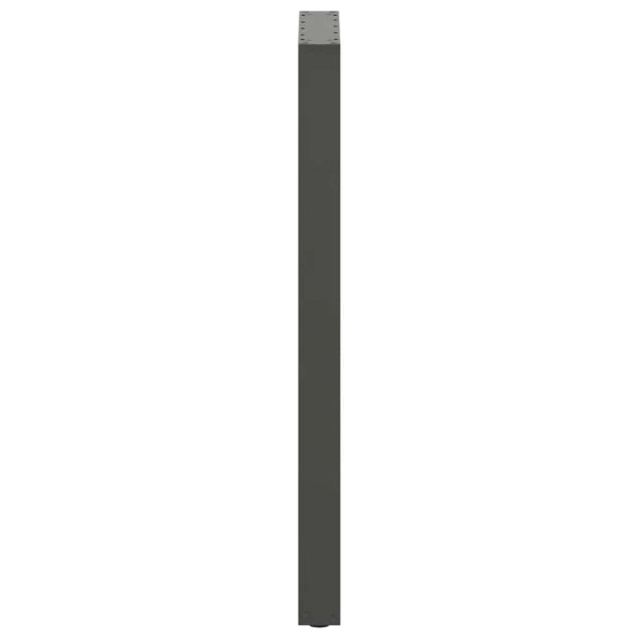 barbordsben U-formet 2 stk. antracit 50x(110-111) cm stål