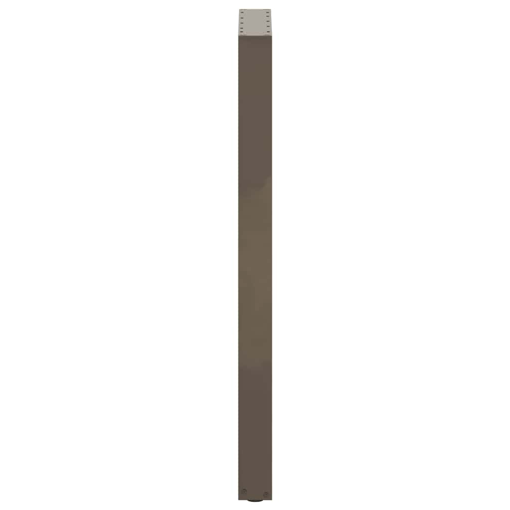 barbordsben U-formet 2 stk. naturstål 50x(110-111) cm stål