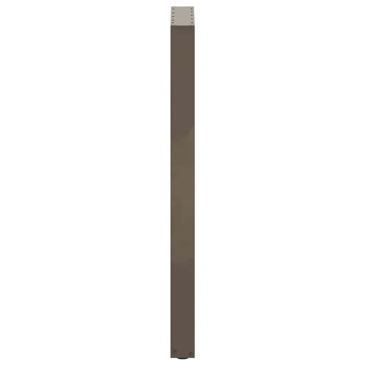 barbordsben U-formet 2 stk. naturstål 50x(110-111) cm stål