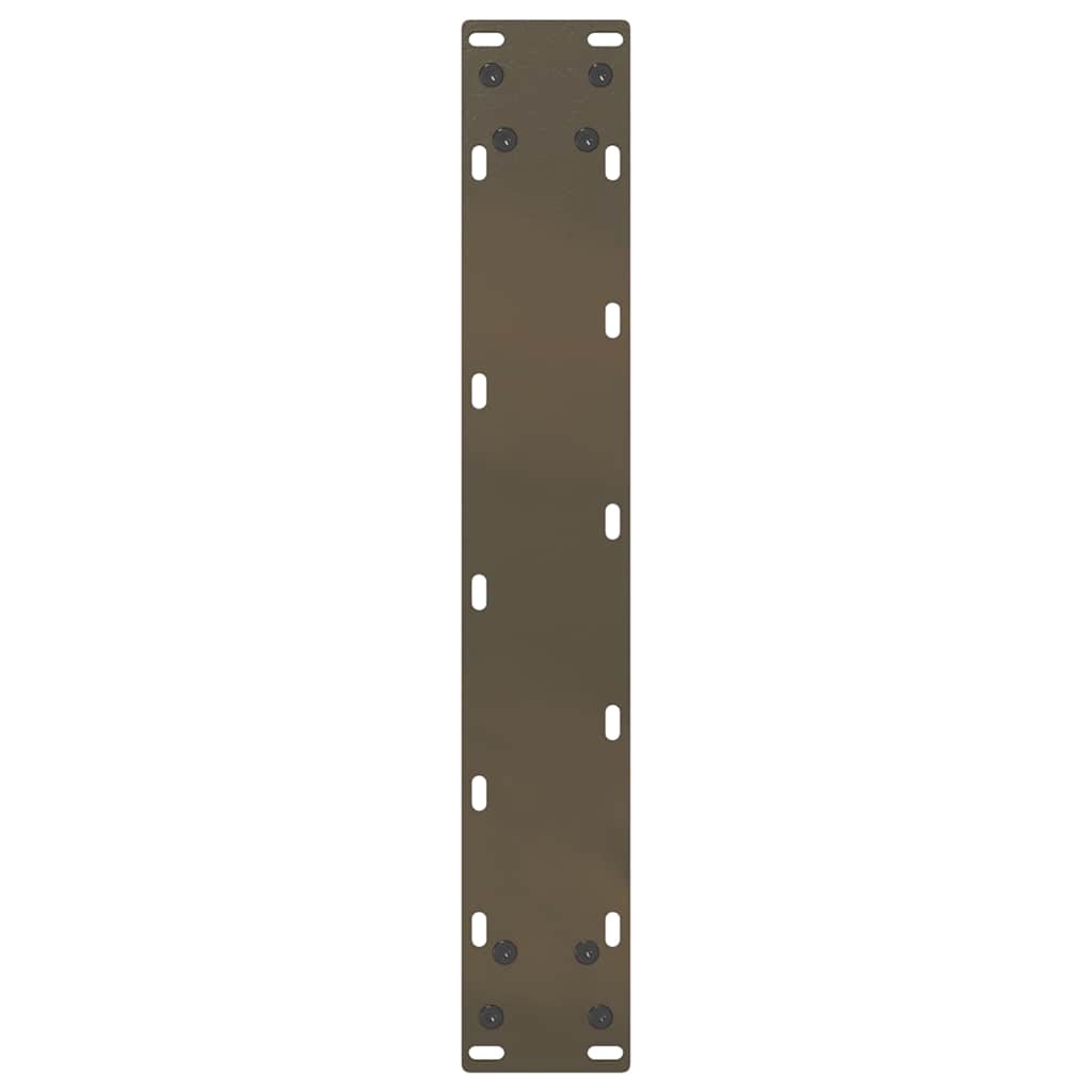 barbordsben U-formet 2 stk. naturstål 50x(110-111) cm stål