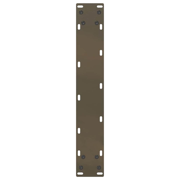 barbordsben U-formet 2 stk. naturstål 50x(110-111) cm stål