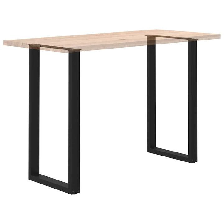 barbordsben U-formet 2 stk. sort 60 x (110-111) cm stål