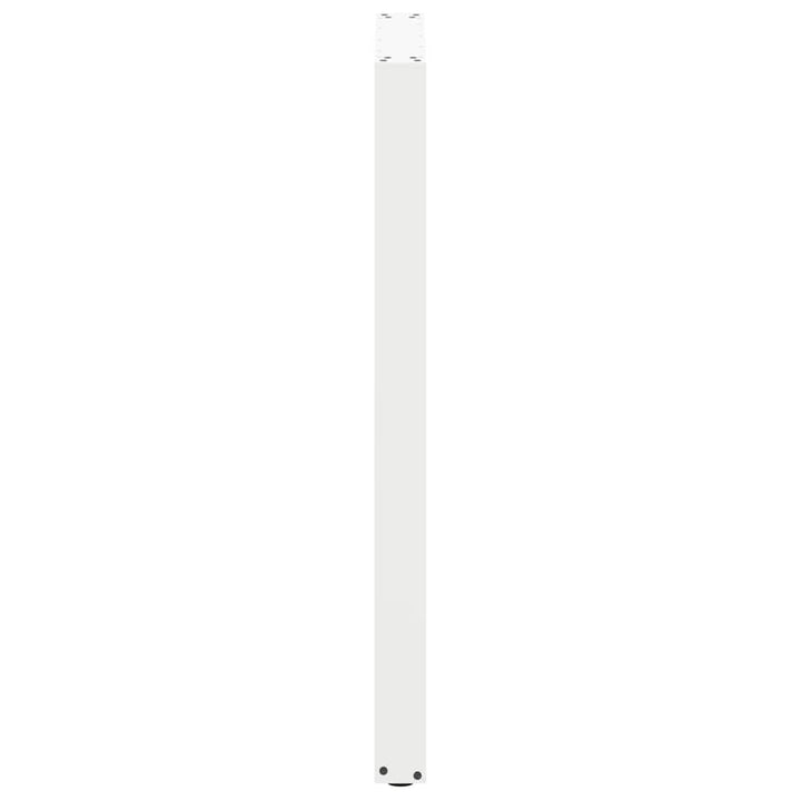 barbordsben U-formet 2 stk. hvid 60 x (110-111) cm stål