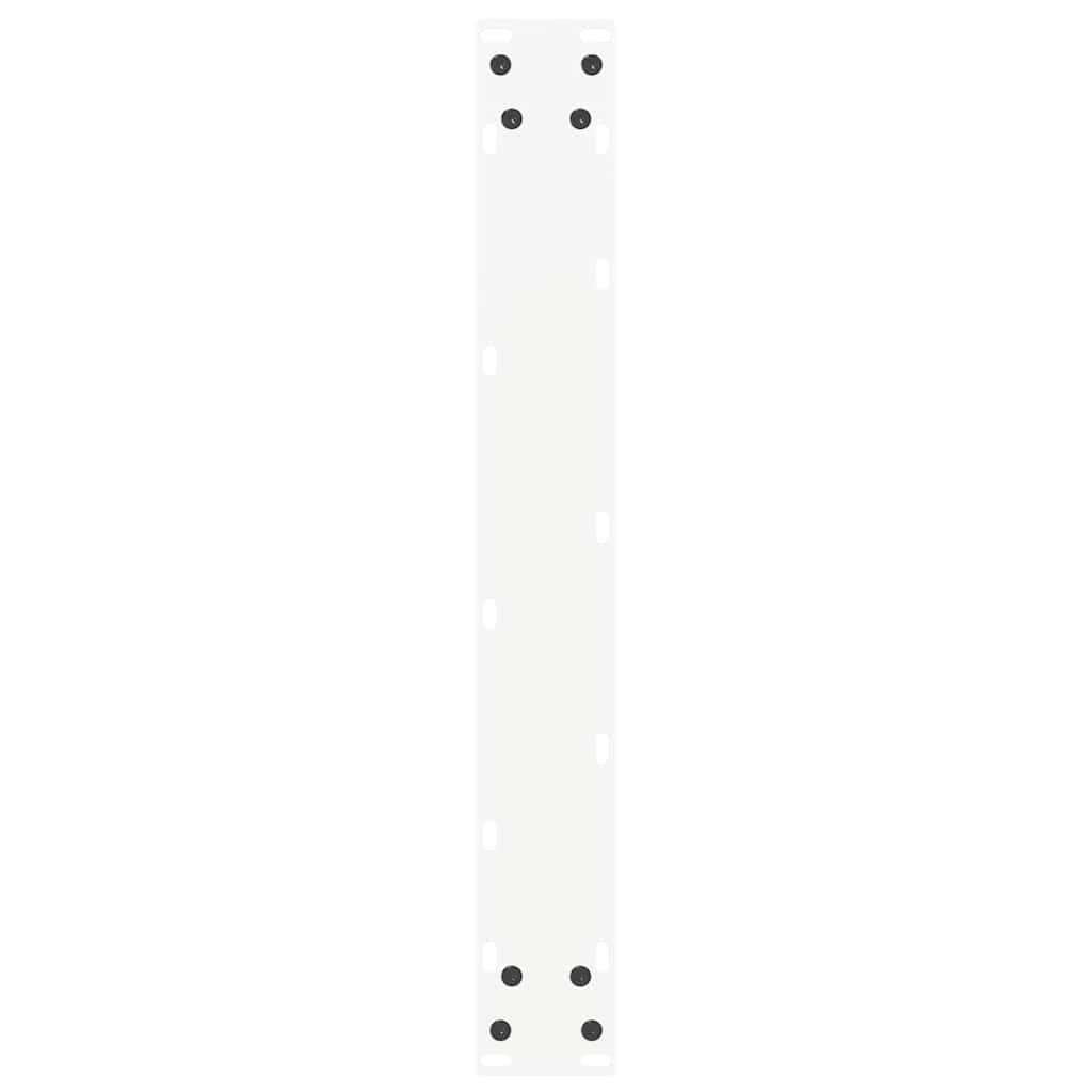 barbordsben U-formet 2 stk. hvid 60 x (110-111) cm stål
