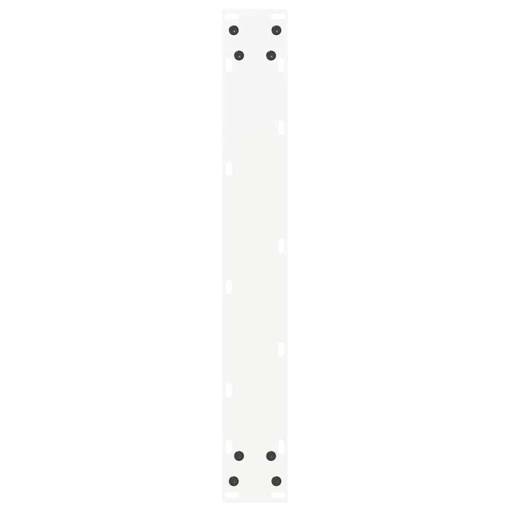 barbordsben U-formet 2 stk. hvid 60 x (110-111) cm stål