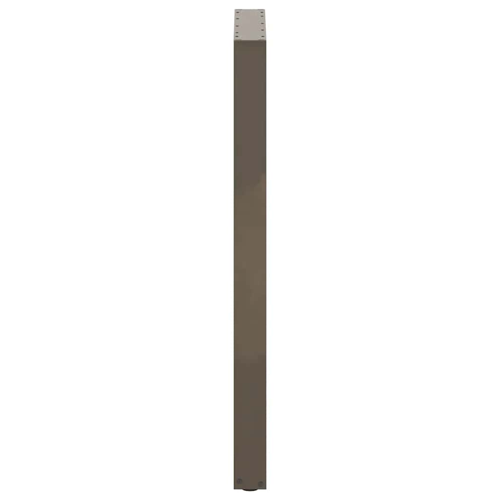 barbordsben U-formet 2 stk. naturstål 60x(110-111) cm stål