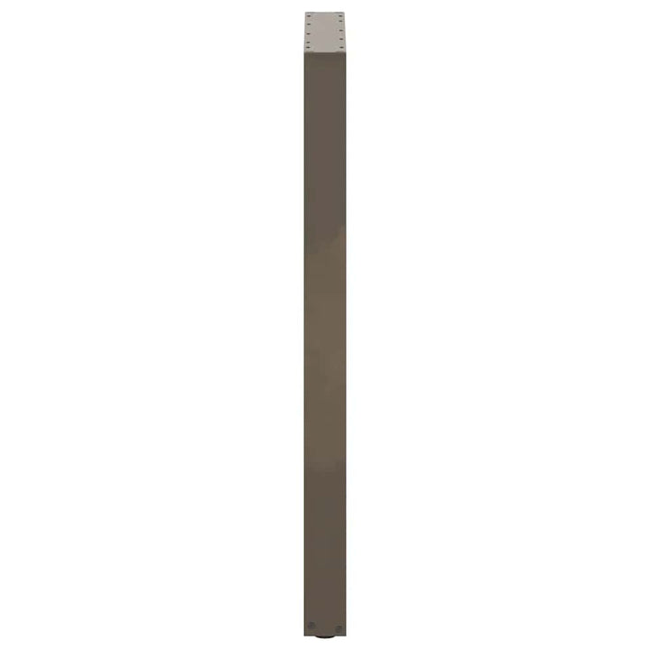 barbordsben U-formet 2 stk. naturstål 60x(110-111) cm stål