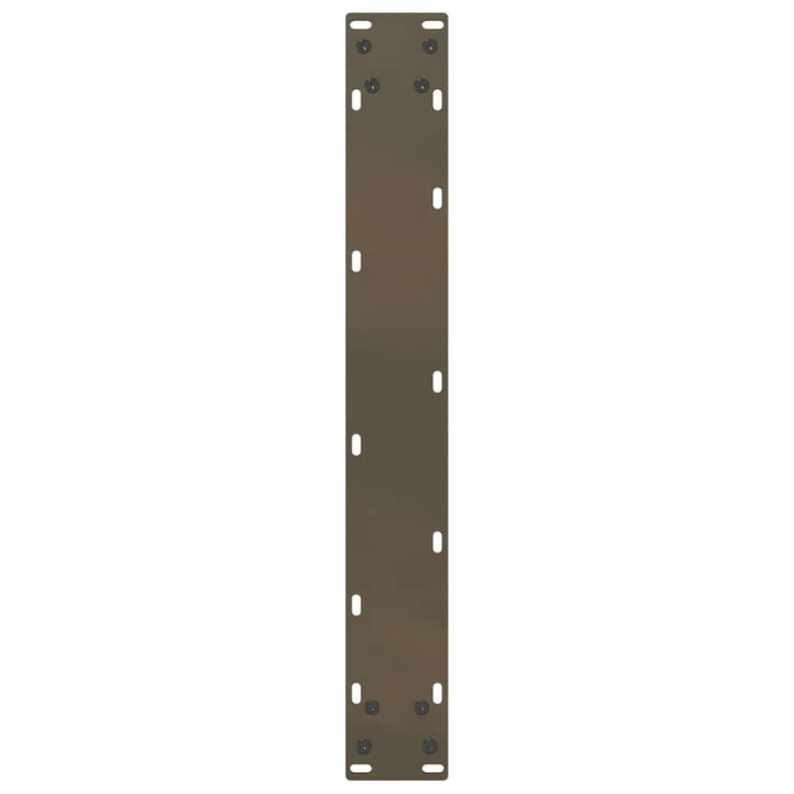 barbordsben U-formet 2 stk. naturstål 60x(110-111) cm stål