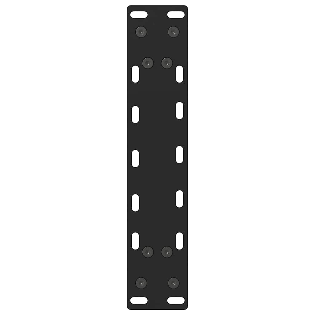 sofabordsben sort 2 stk. 30x(30-31) cm stål