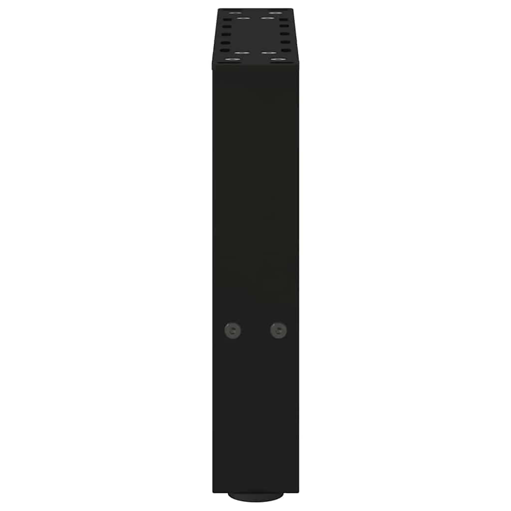 sofabordsben sort 2 stk. 40x(30-31) cm stål