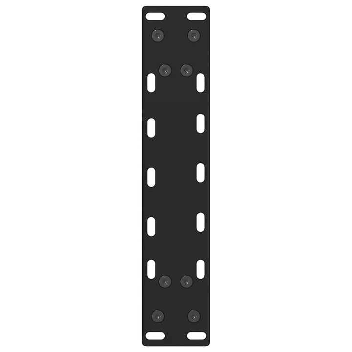 sofabordsben sort 2 stk. 40x(30-31) cm stål