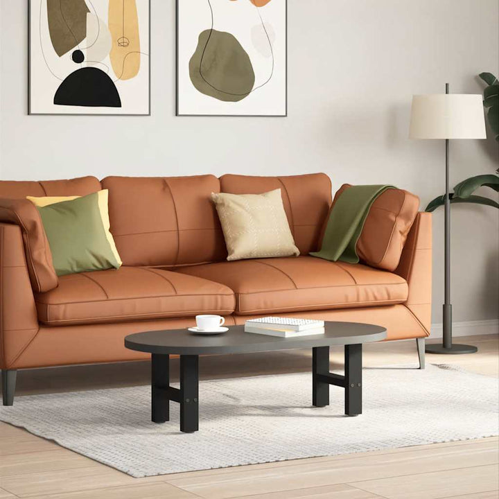sofabordsben sort 2 stk. 40x(30-31) cm stål