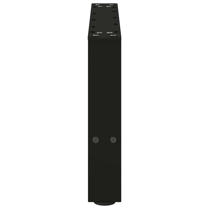 sofabordsben sort 2 stk. 50x(30-31) cm stål