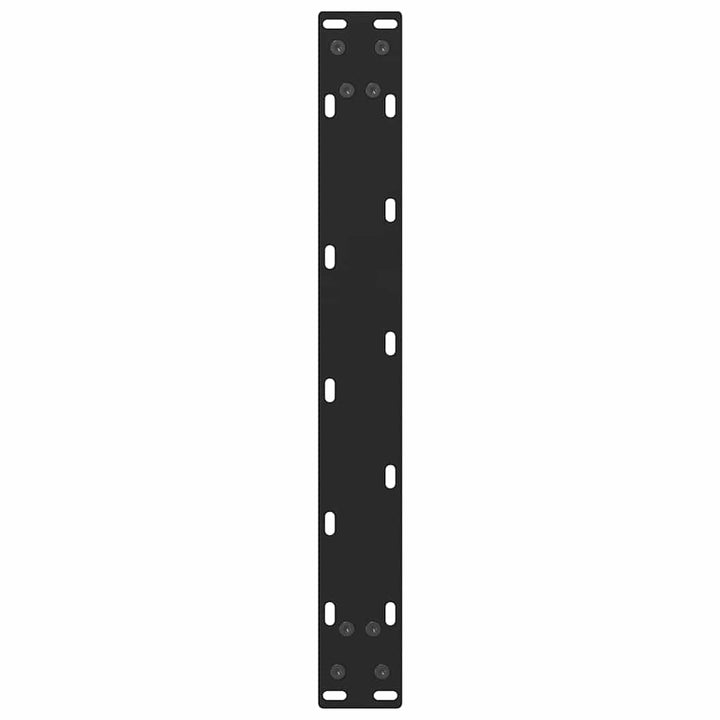 sofabordsben sort 2 stk. 50x(30-31) cm stål