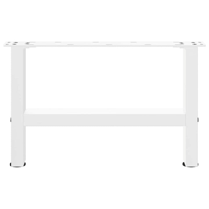 sofabordsben hvide 2 stk. 50x(30-31) cm stål