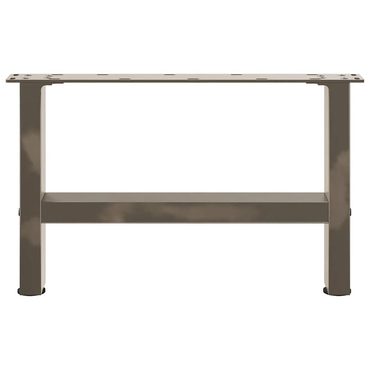 sofabordsben naturstål 2 stk. 50x(30-31) cm stål