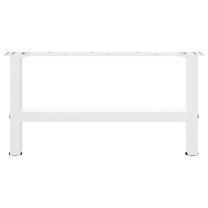 sofabordsben hvide 2 stk. 60x(30-31) cm stål