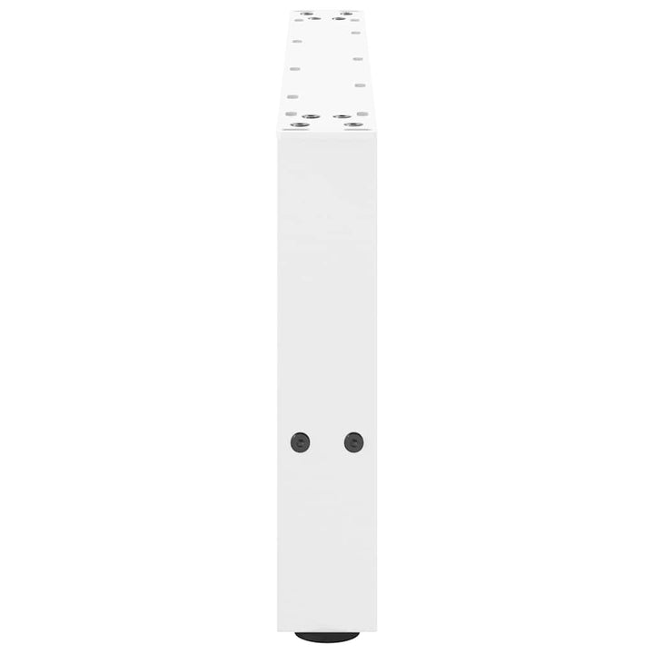 sofabordsben hvide 2 stk. 60x(30-31) cm stål