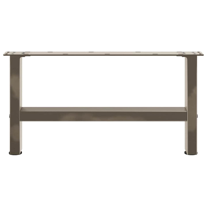 sofabordsben naturstål 2 stk. 60x(30-31) cm stål