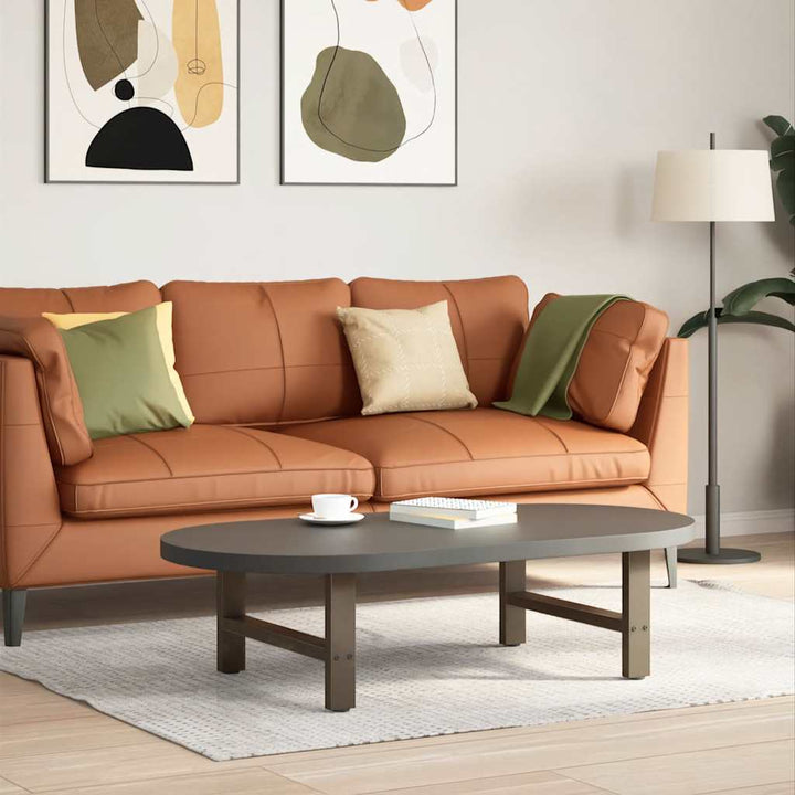 sofabordsben naturstål 2 stk. 60x(30-31) cm stål