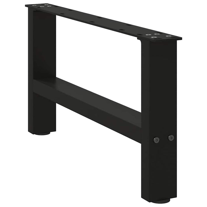 sofabordsben sort 2 stk. 70x(30-31) cm stål