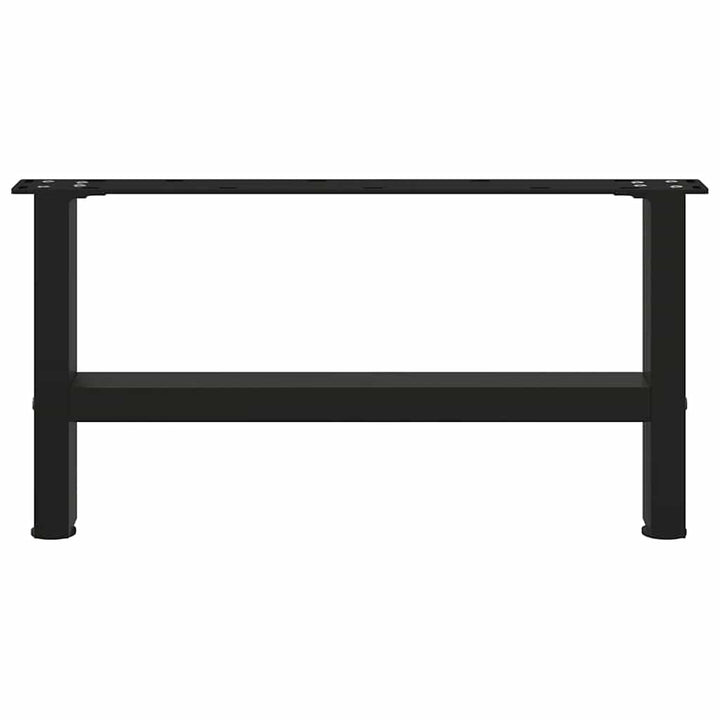 sofabordsben sort 2 stk. 70x(30-31) cm stål