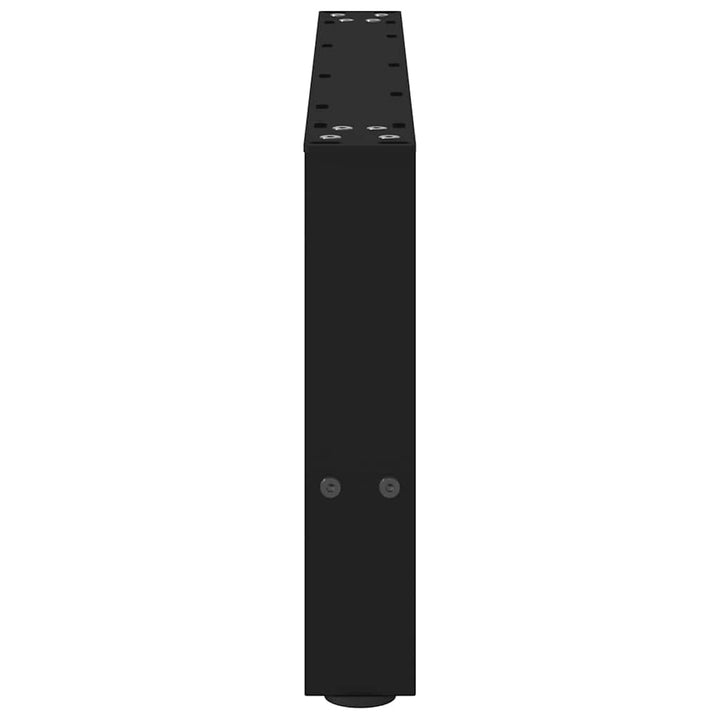 sofabordsben sort 2 stk. 70x(30-31) cm stål