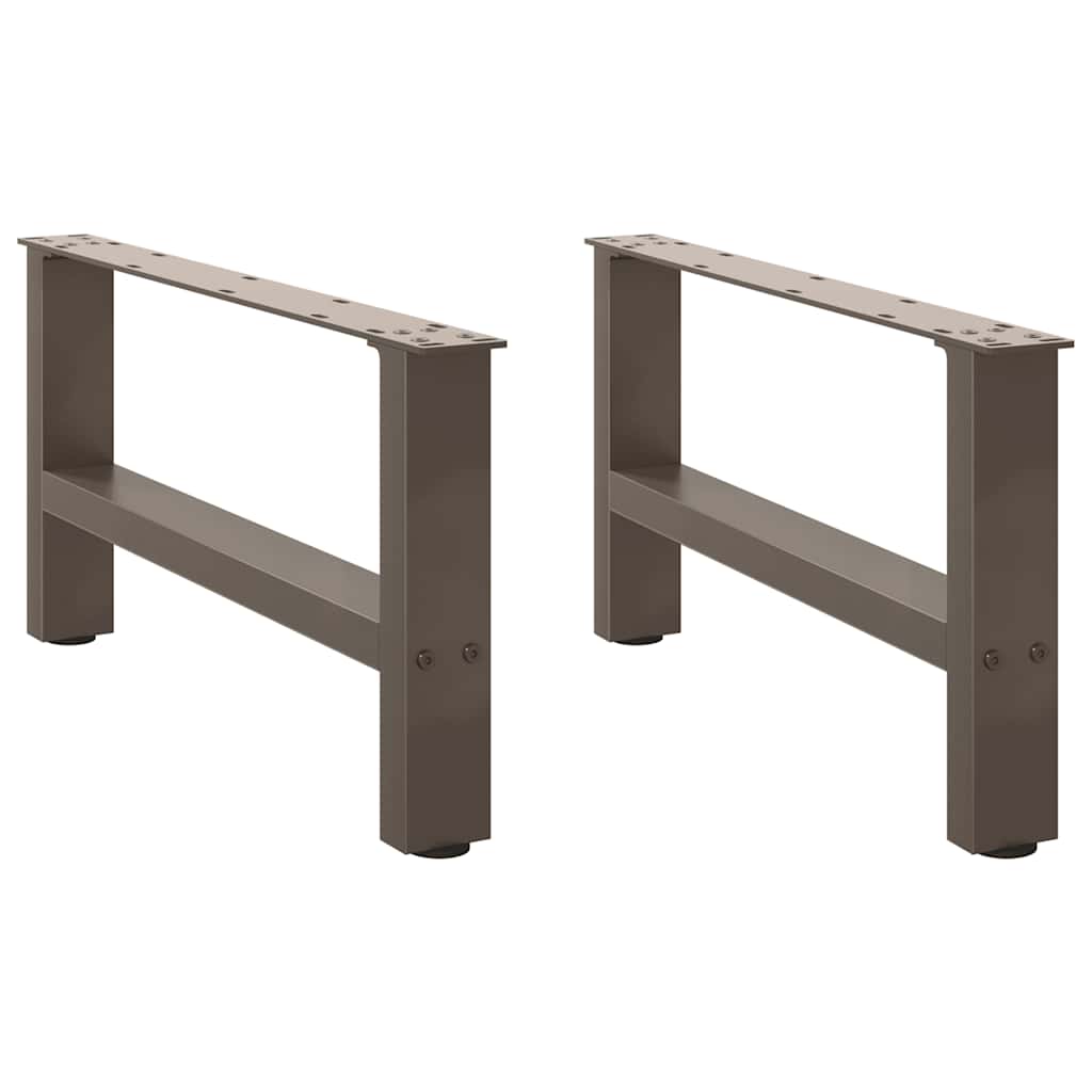 sofabordsben naturstål 2 stk. 70x(30-31) cm stål