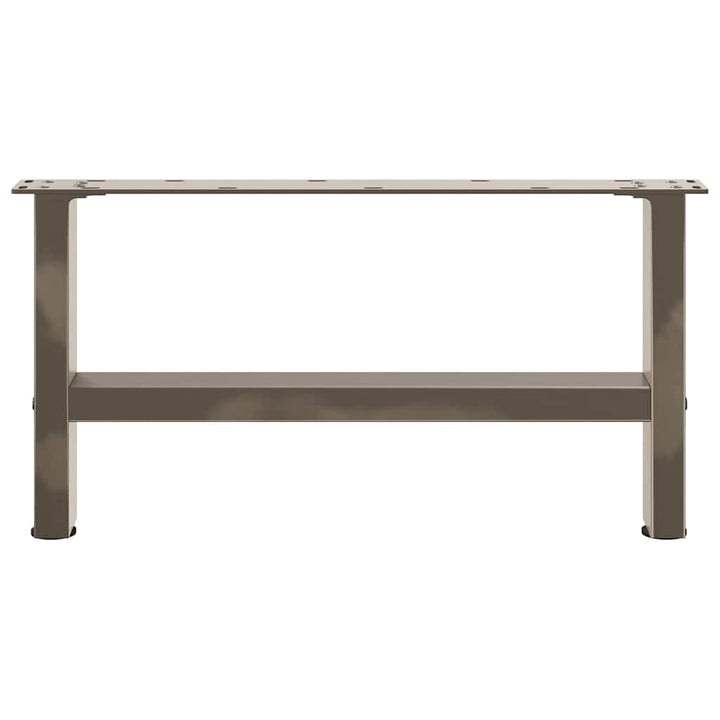 sofabordsben naturstål 2 stk. 70x(30-31) cm stål