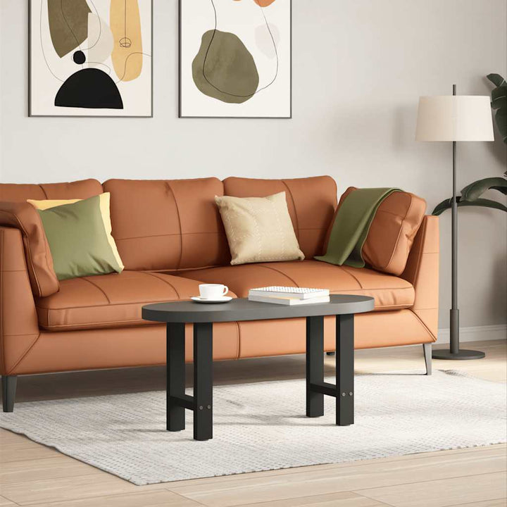 sofabordsben sort 2 stk. 28 x (42-43) cm stål