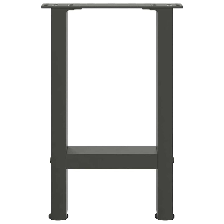 sofabordsben antracit 2 stk. 28 x (42-43) cm stål
